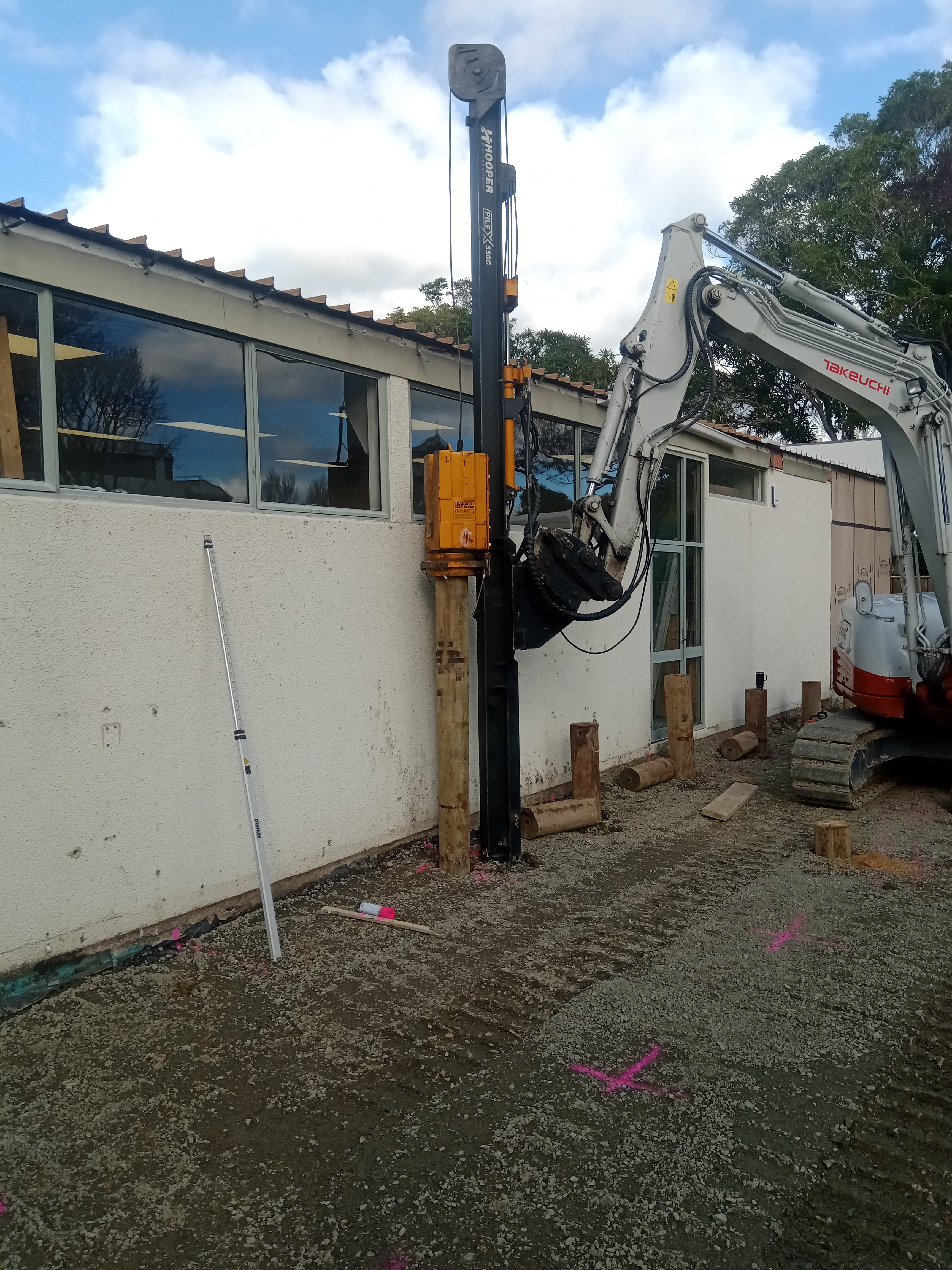 Piling at St James Church Lower Hutt 1
